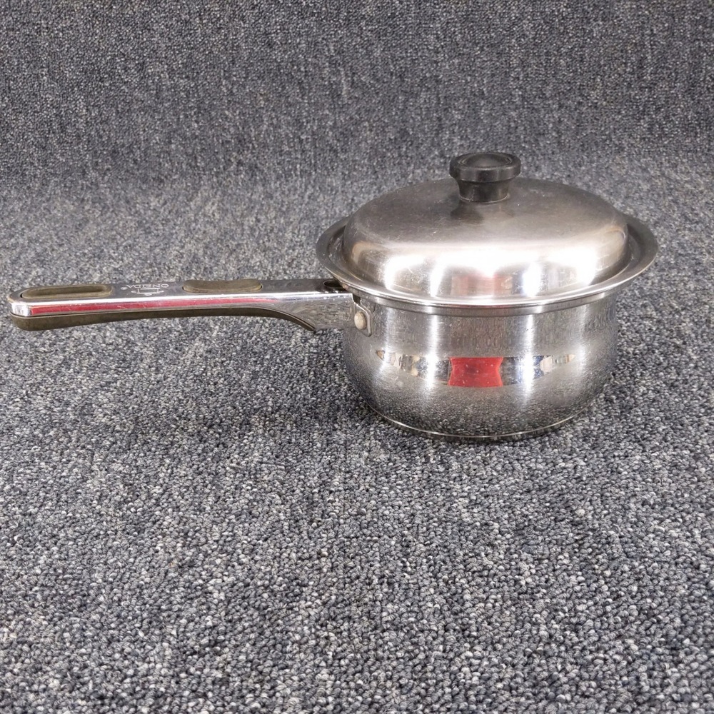 Oneida‎ Immaculate Saucepan Silver 18/10 Stainless Steel 1 Quart Pot with Lid